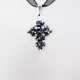 Small Cross - Phoebe-Black Organza - 1